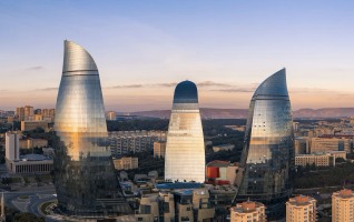 Baku skyline.